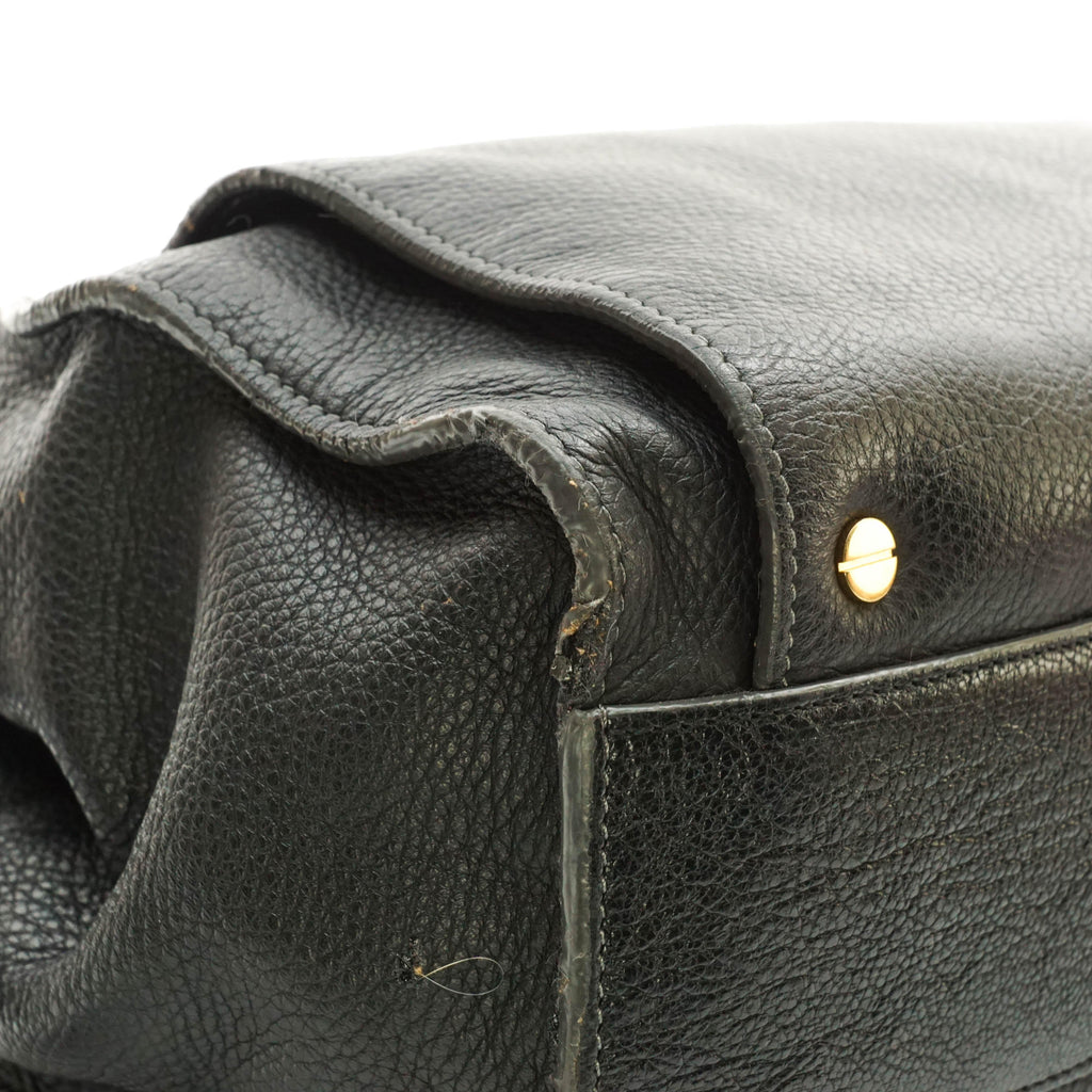 Chloe Hand Bag Leather Black