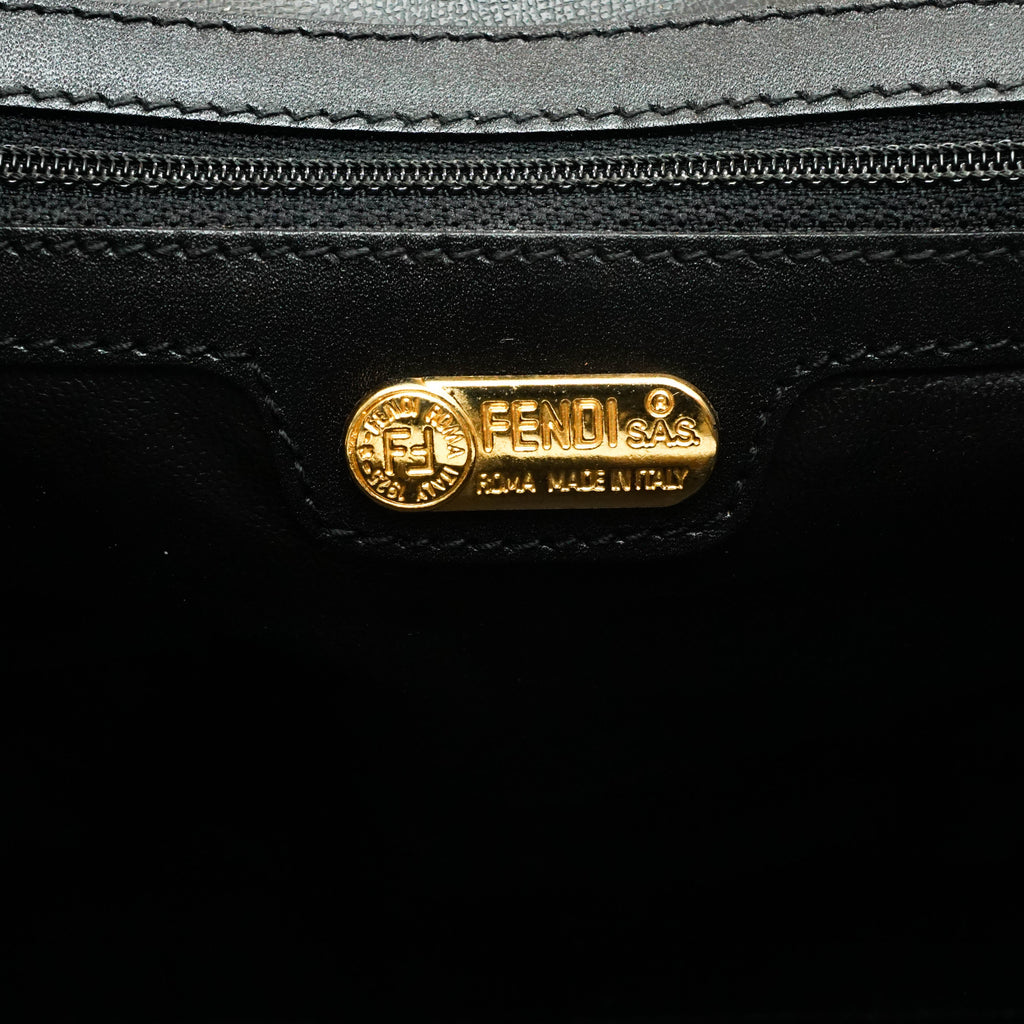 Fendi Zucca Boston Hand Bag Canvas