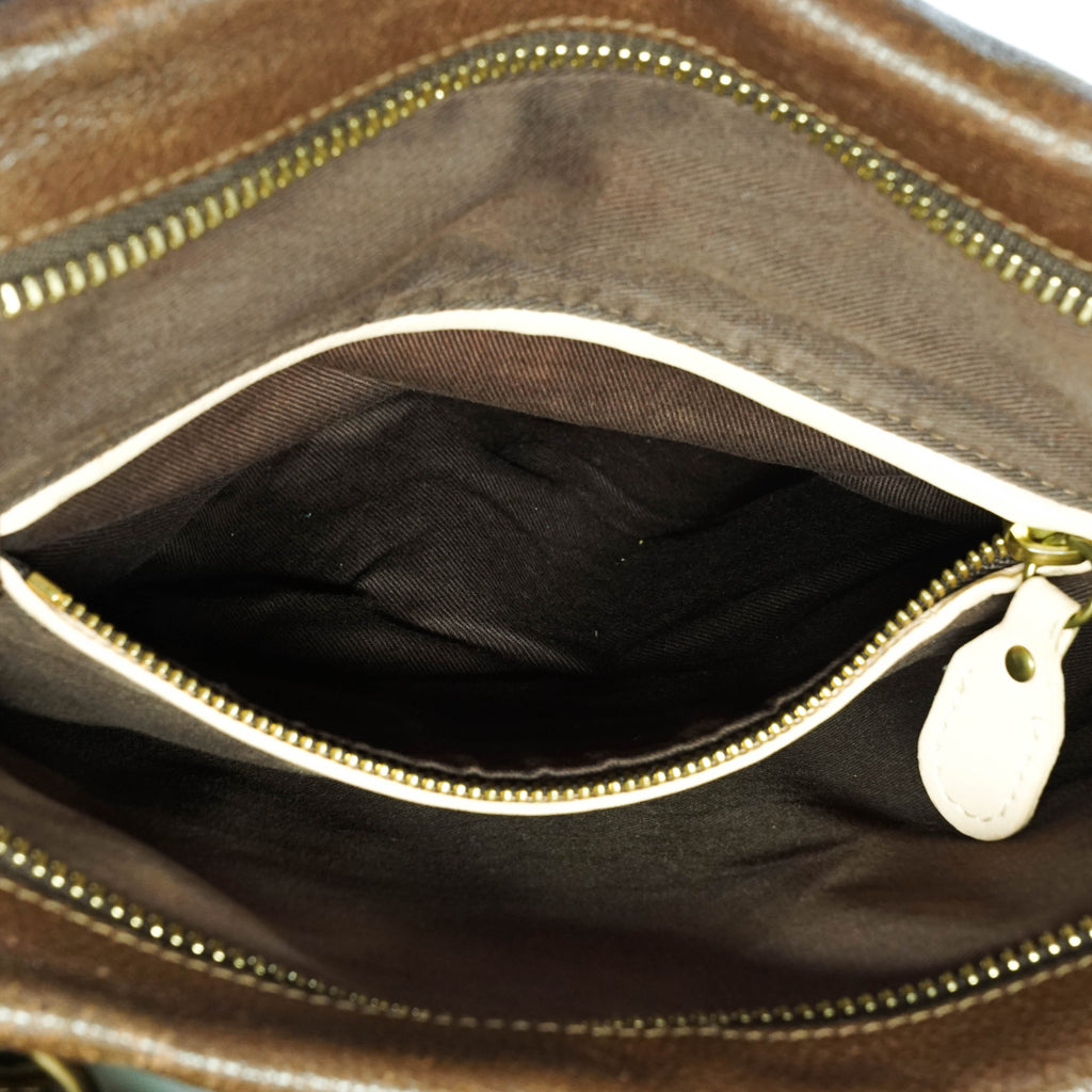 Chloe Shoulder Bag Brown Leather
