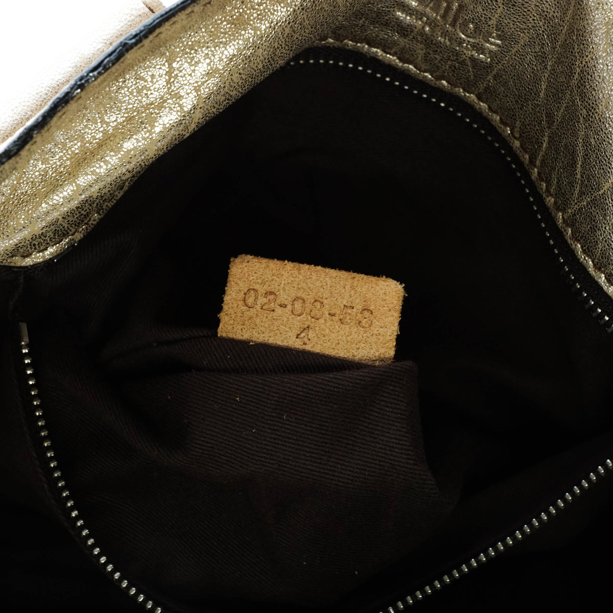 Chloe Tote Bag Gold Leather
