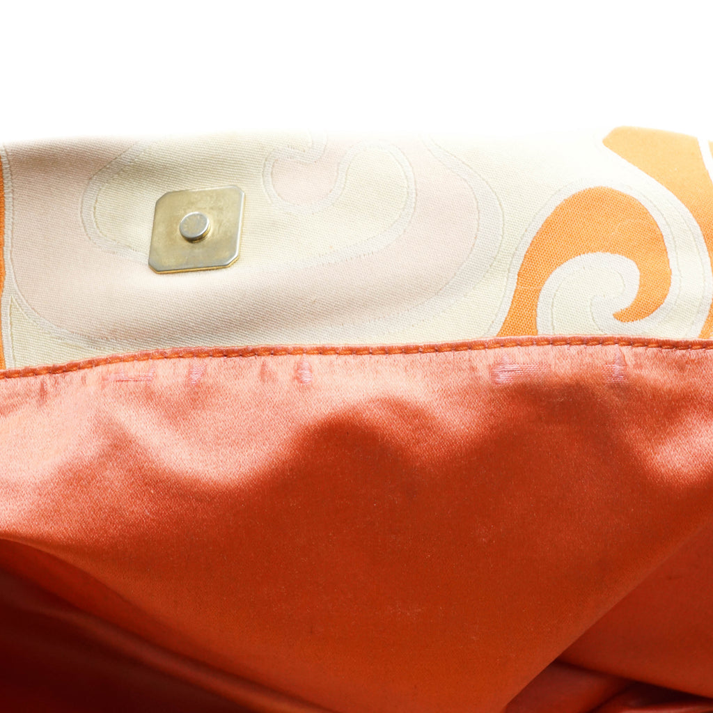 Fendi Tote Bag Orange Fabric