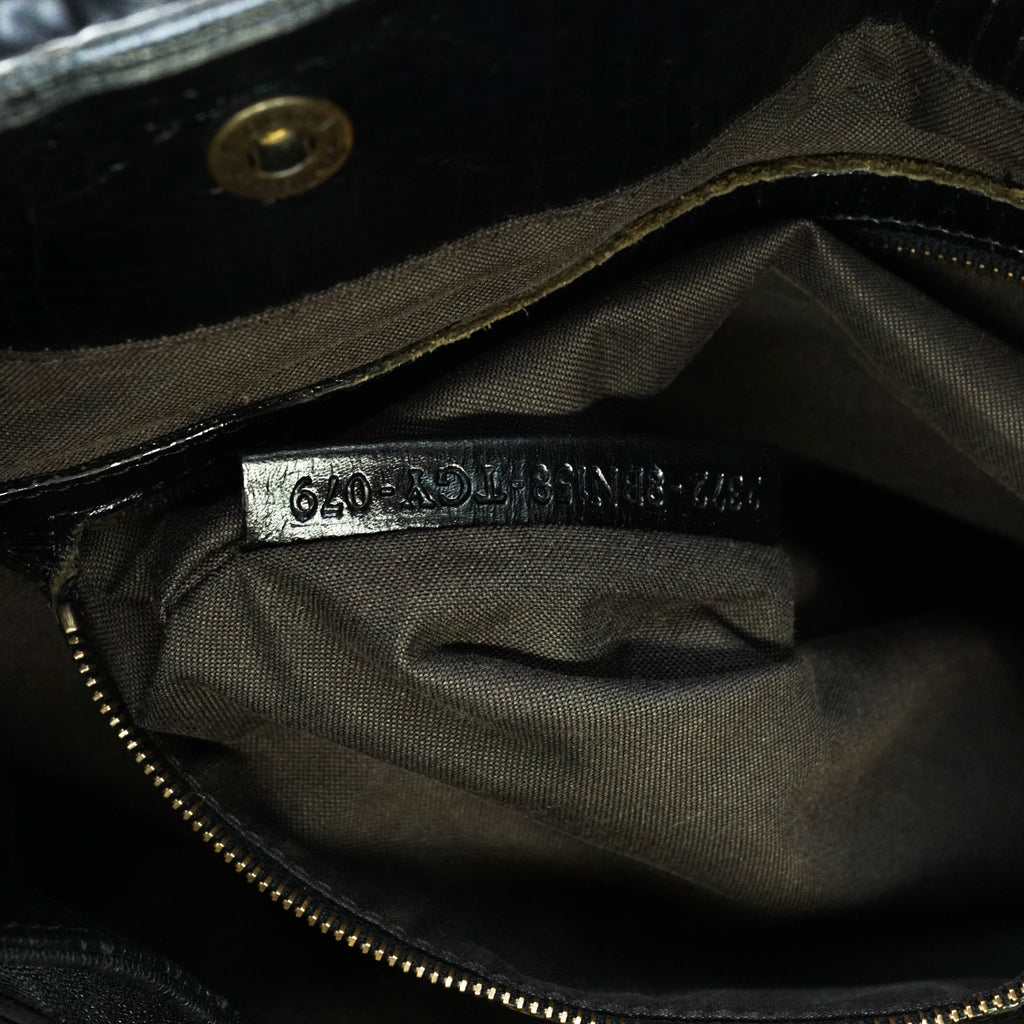 Fendi Tote Bag Leather Black