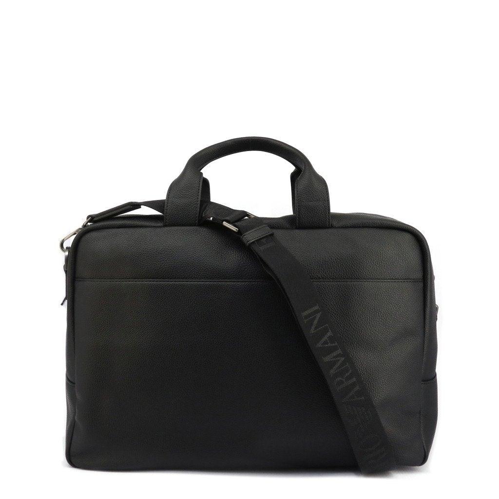 Black Synthetic Leather Travel Bag