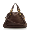 Chloe Shoulder Bag Brown Leather