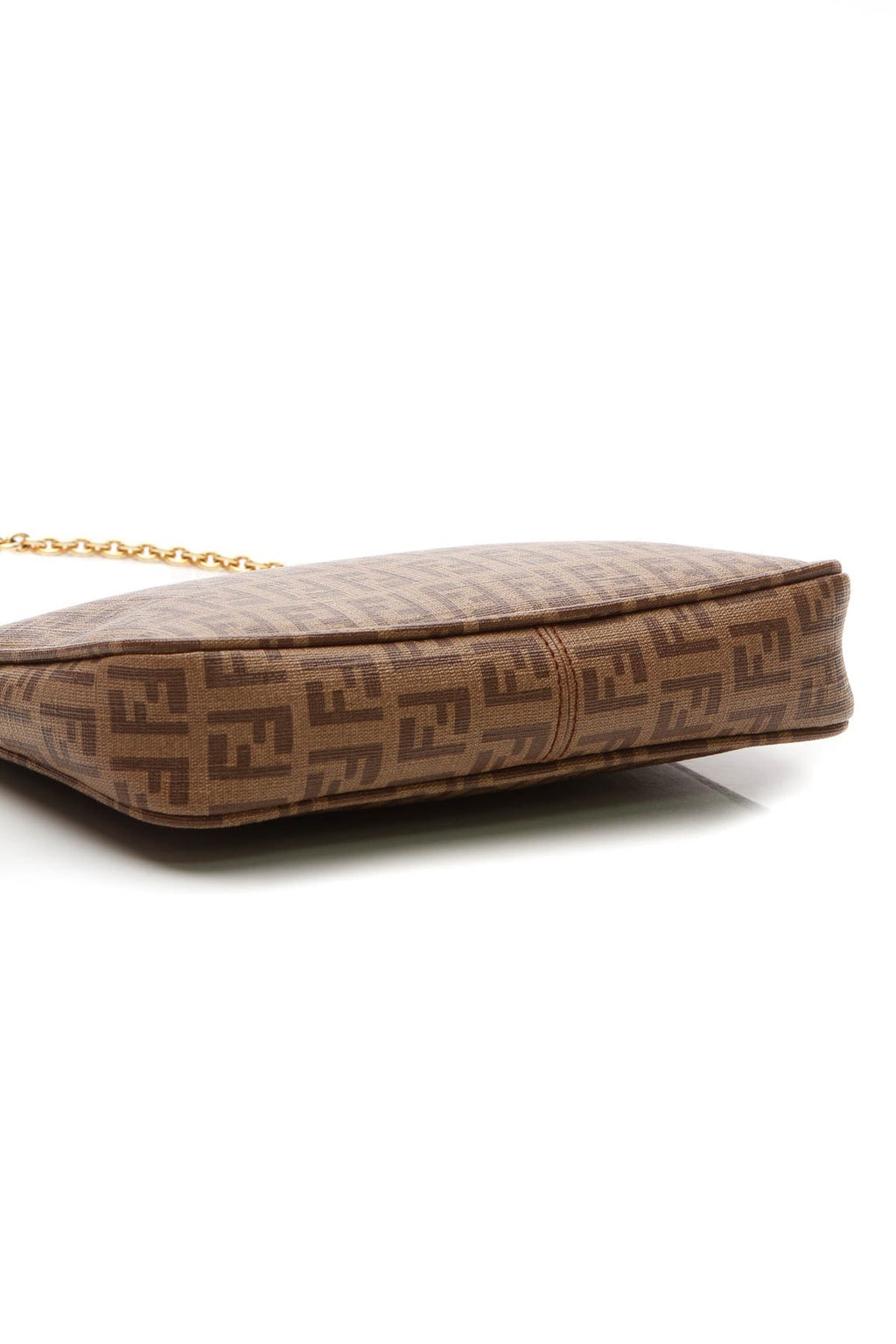 Zucchino Chain Pochette Accessories Bag - Tan