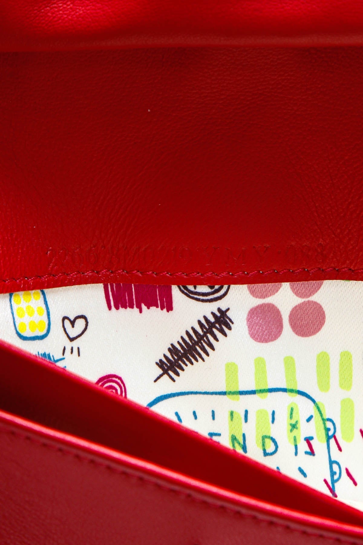 Logo Embossed WOC Bag - Red