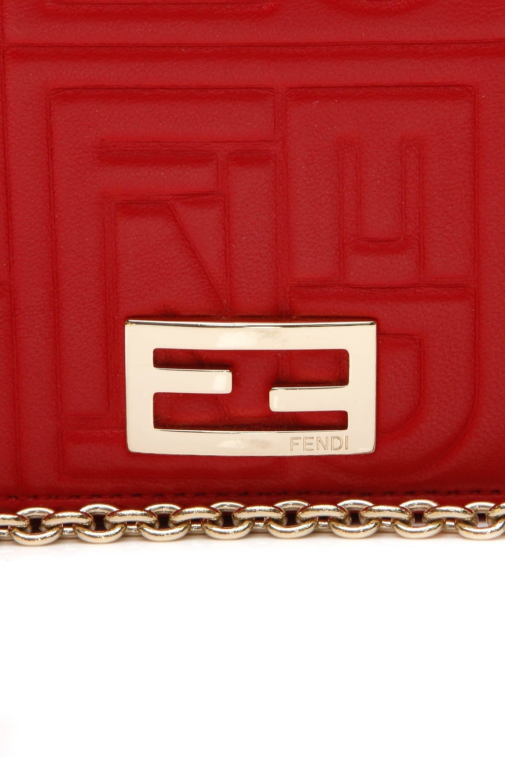 Logo Embossed WOC Bag - Red