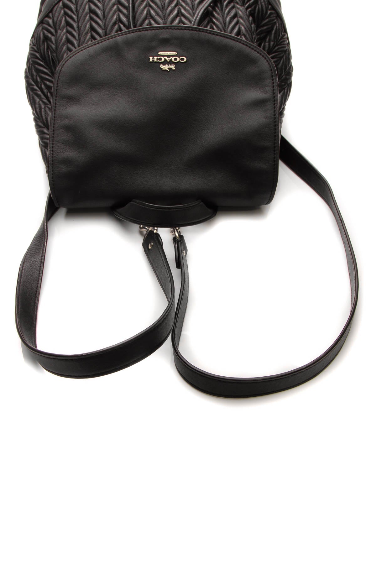 Elle Quilted Backpack - Black