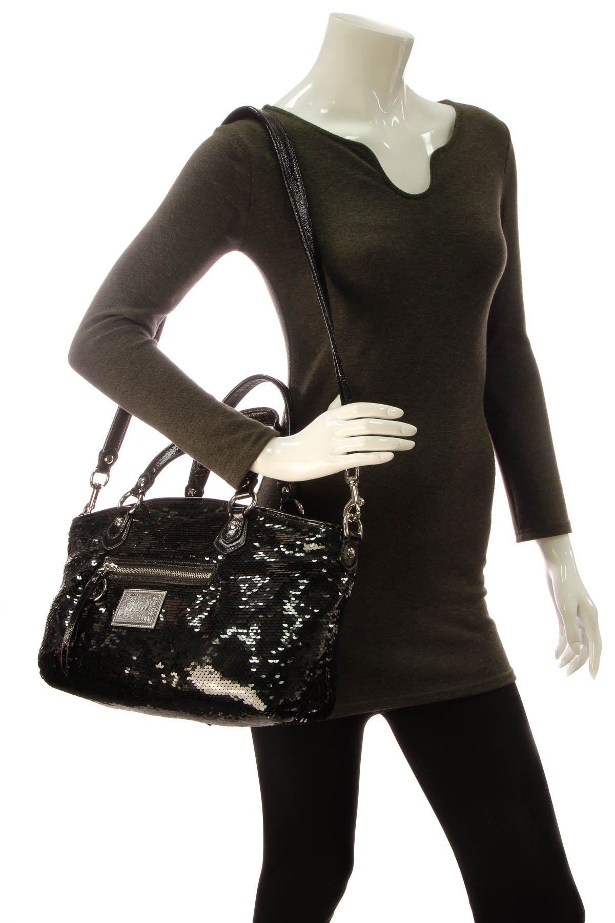 Poppy Sequin Bag - Black