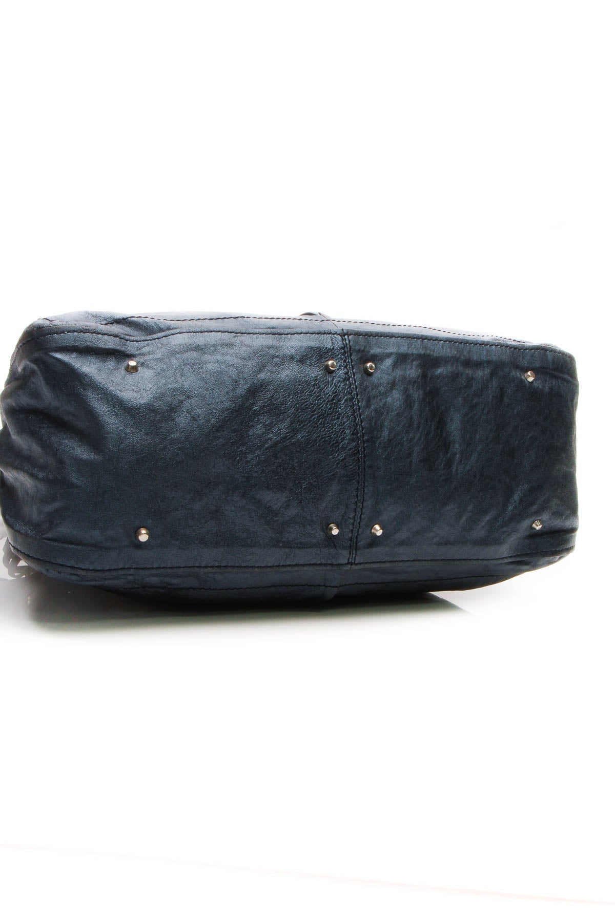 Large Dome Paddington Bag - Metallic Blue