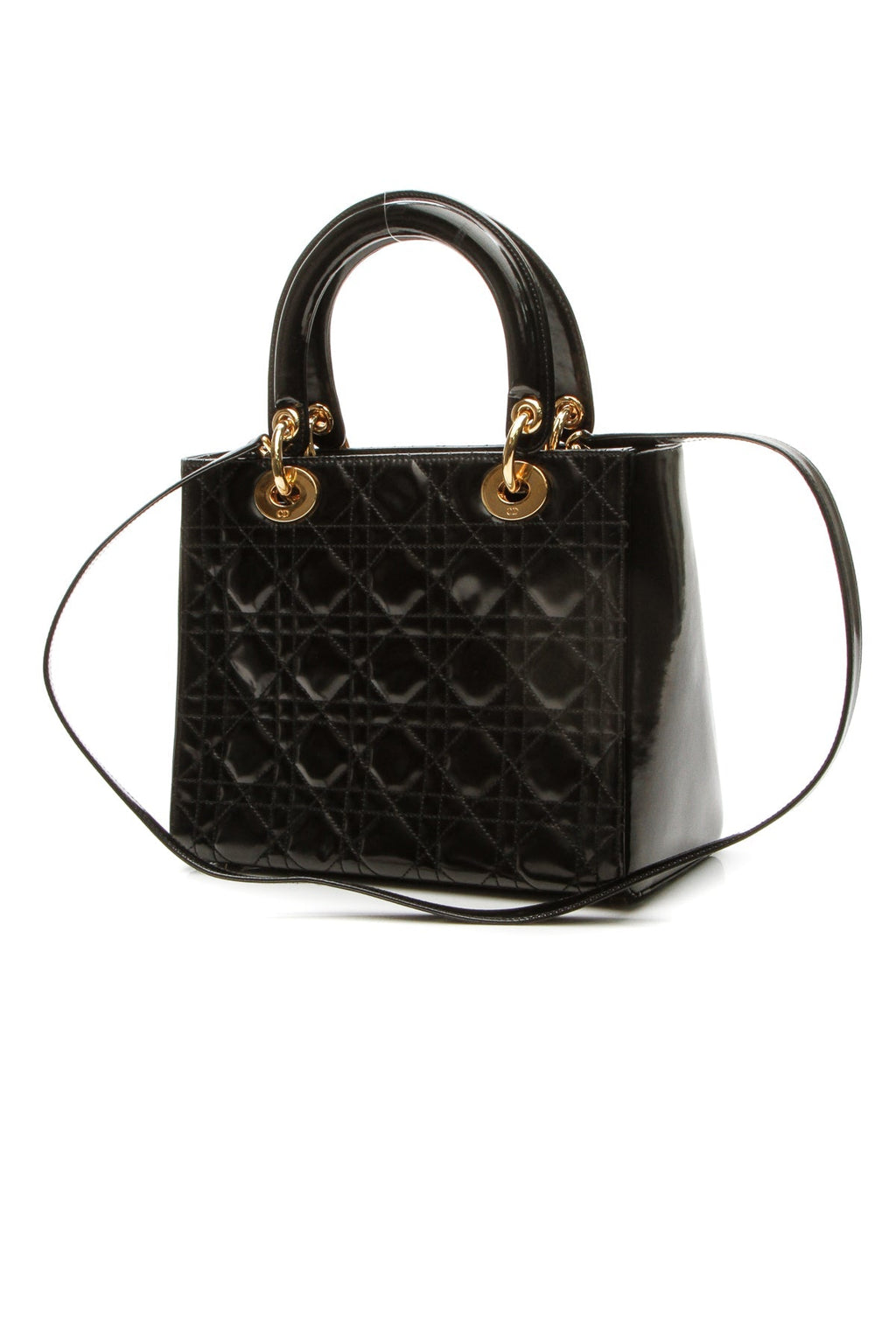 Vintage Medium Lady Dior Bag - Black