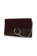 Faye Clutch Bag - Burgundy
