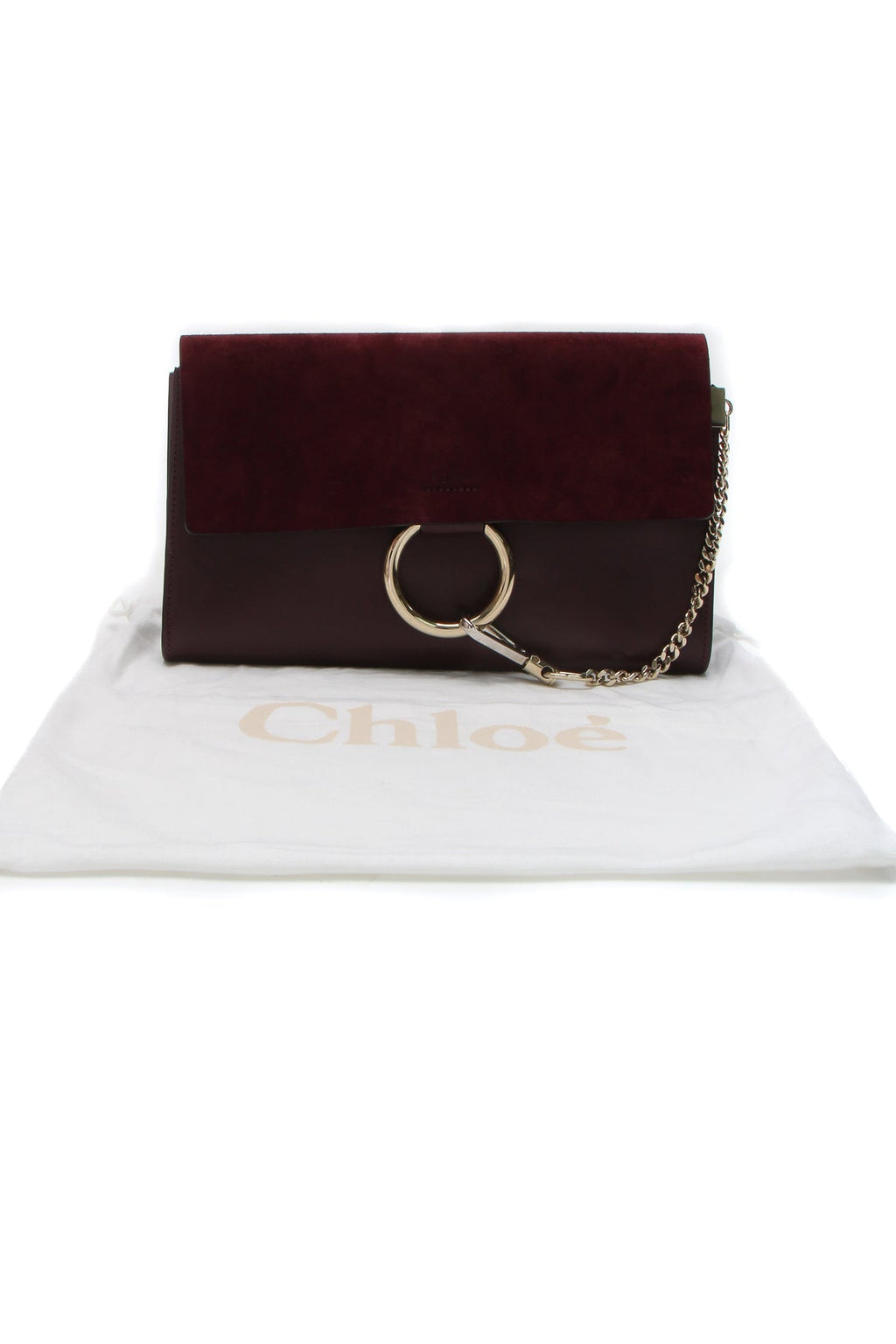 Faye Clutch Bag - Burgundy