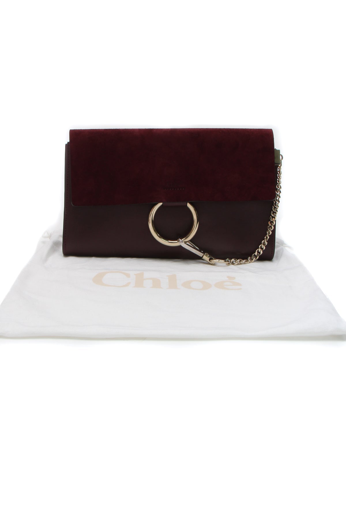 Faye Clutch Bag - Burgundy