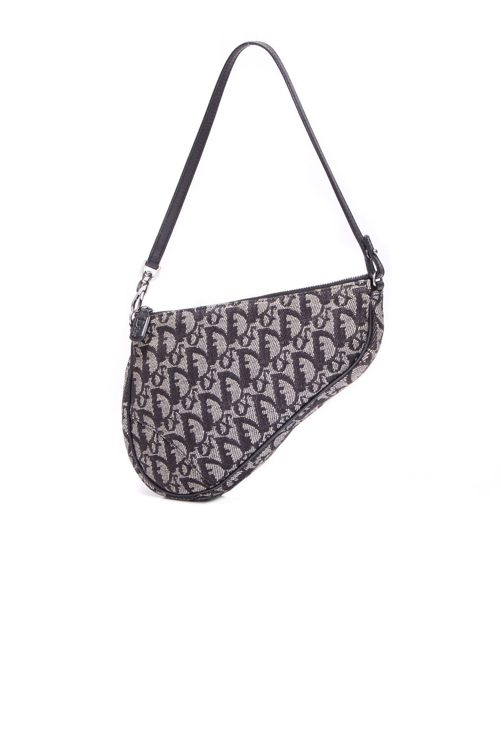 Mini Saddle Pochette Bag - Black Diorissimo