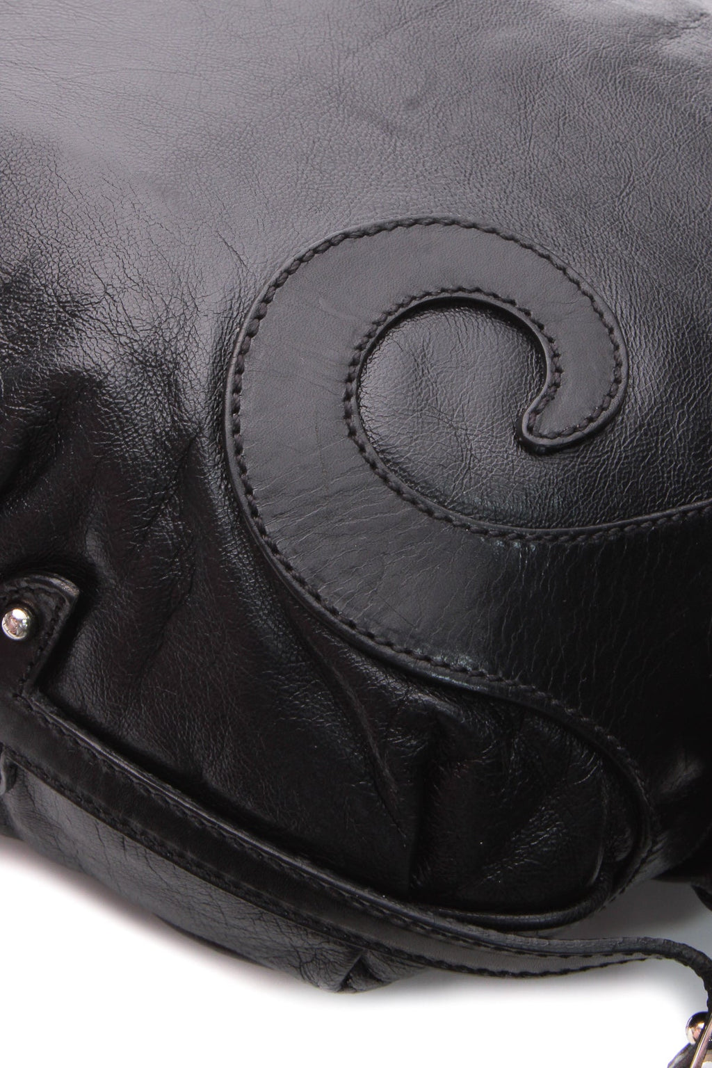 Vintage Borsa Biga Hobo Bag - Black