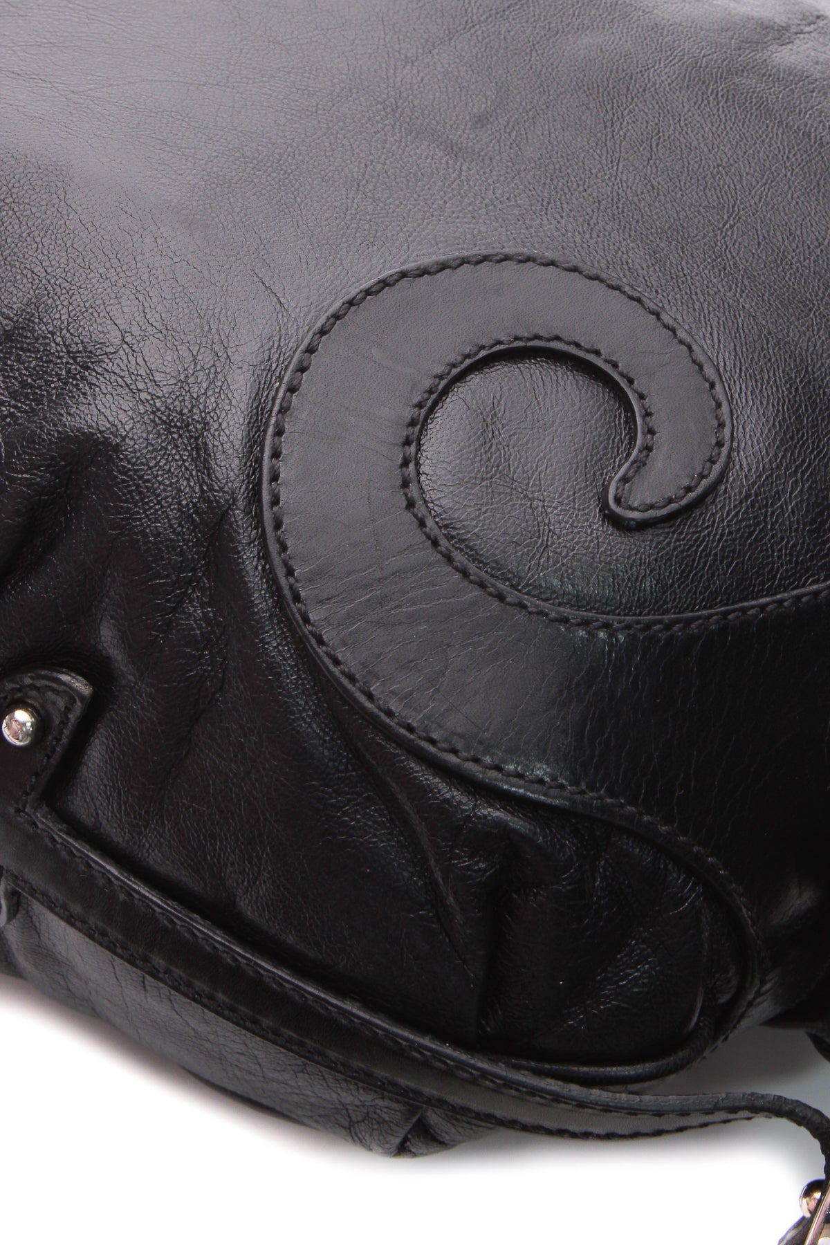 Vintage Borsa Biga Hobo Bag - Black