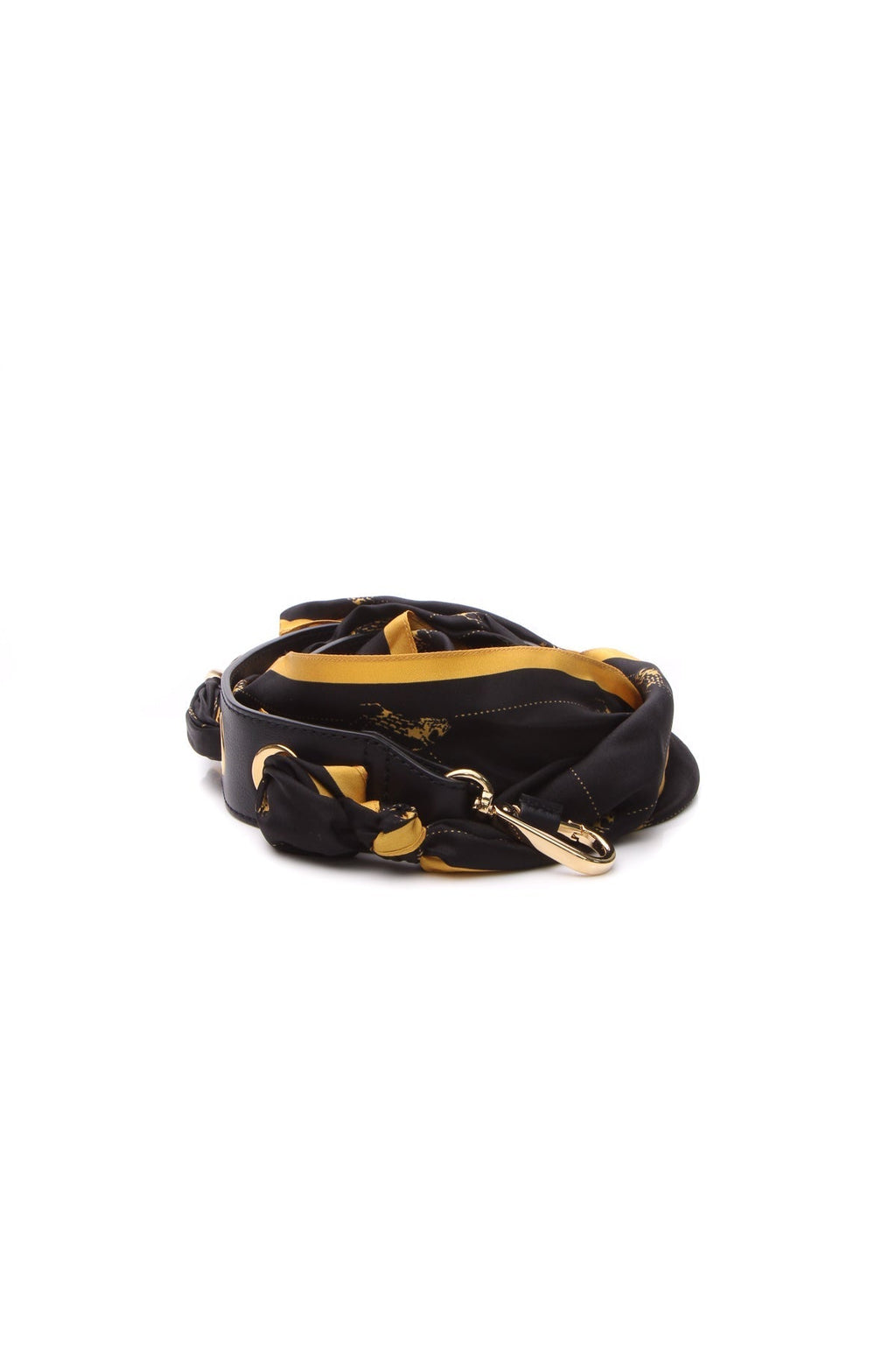 Horseprint Scarf Strap - Black/Yellow