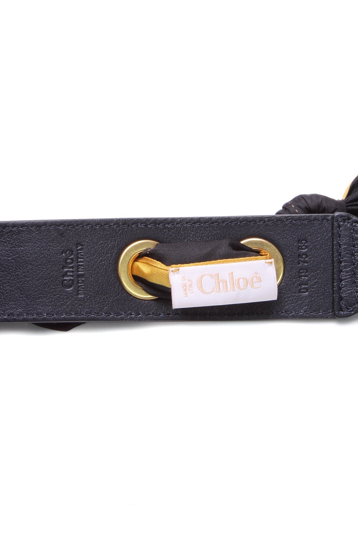 Horseprint Scarf Strap - Black/Yellow