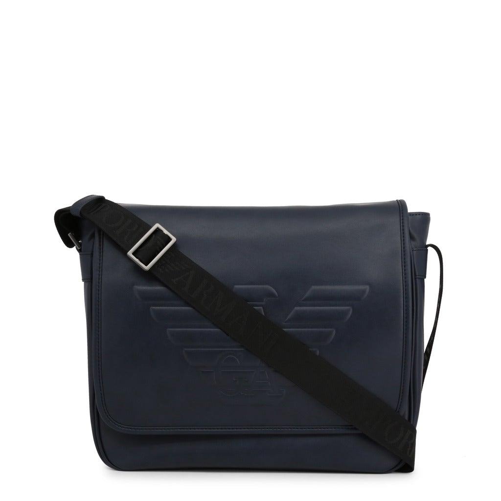 Blue Logo Messenger Bag