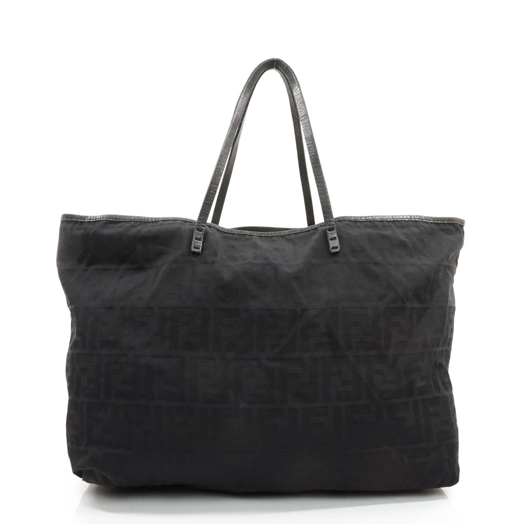 Fendi Zucca Tote Bag Black Nylon