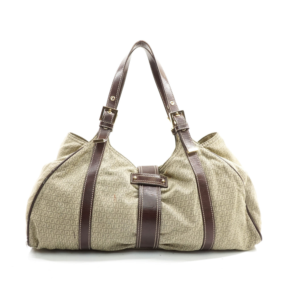 Fendi Tote Bag Brown Canvas