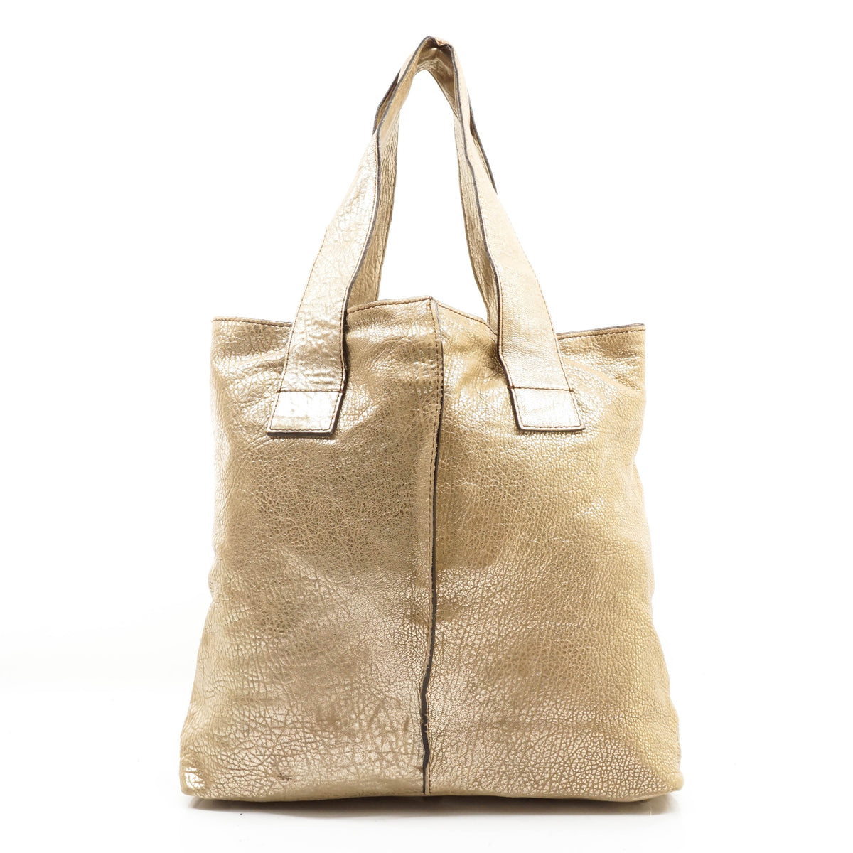 Chloe Tote Bag Gold Leather