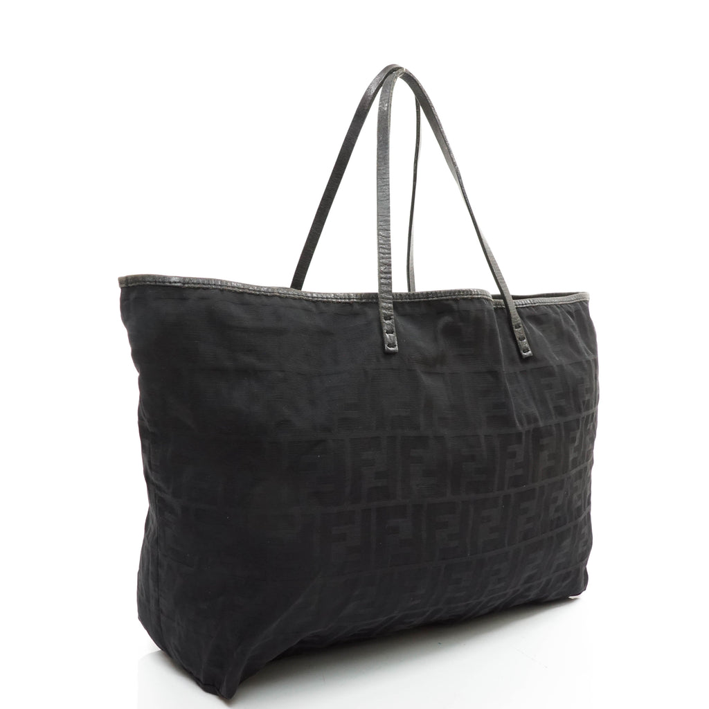 Fendi Zucca Tote Bag Black Nylon