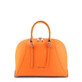 Luxe Leather Handbag in Orange