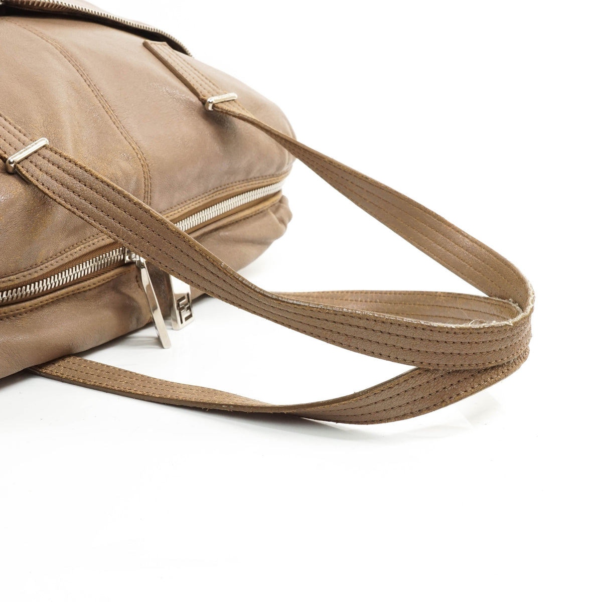 Fendi Tote Bag Leather Brown