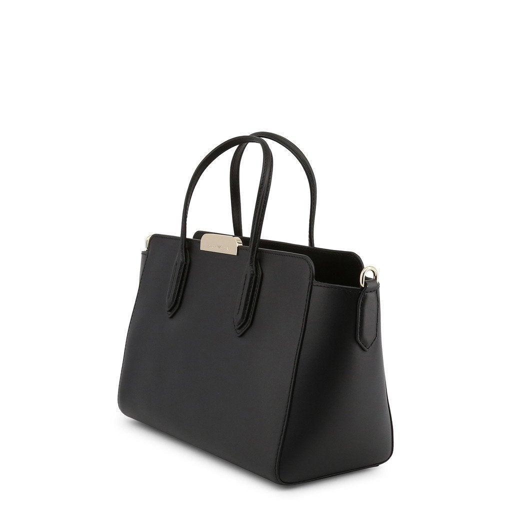Large Black Leather Shoulder Bag