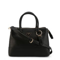 Cordelia Saffiano Handbag in Black