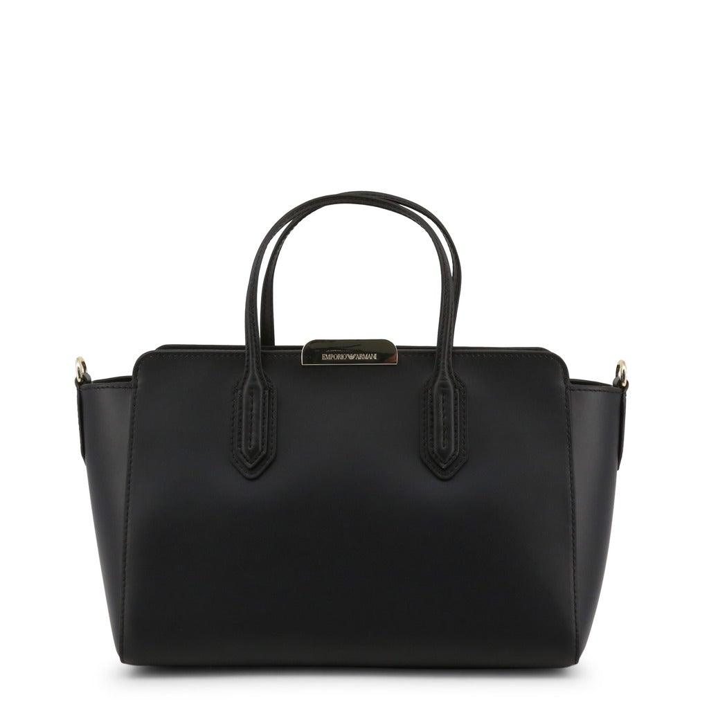 Large Black Leather Shoulder Bag