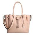 Helaina Logo Embossed Pink Shoulder Bag