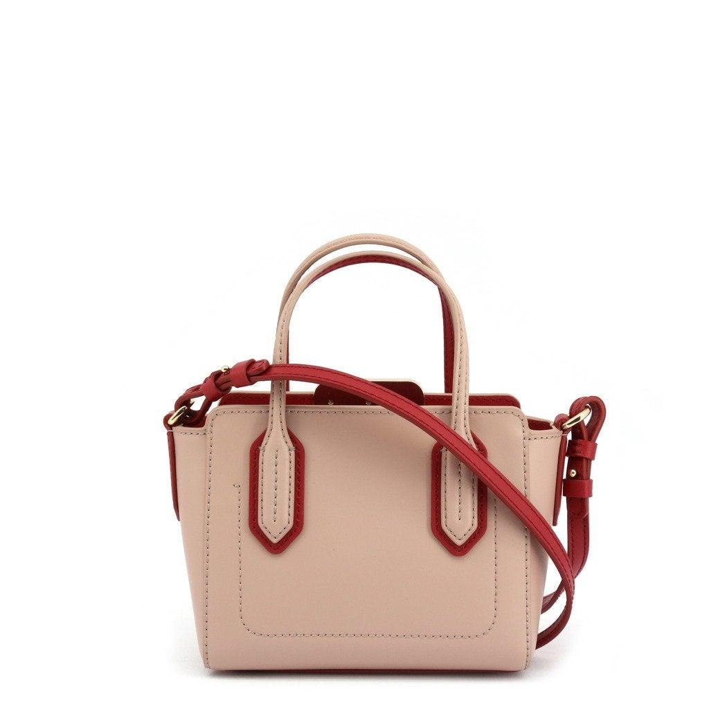Pink And Red Leather Satchel