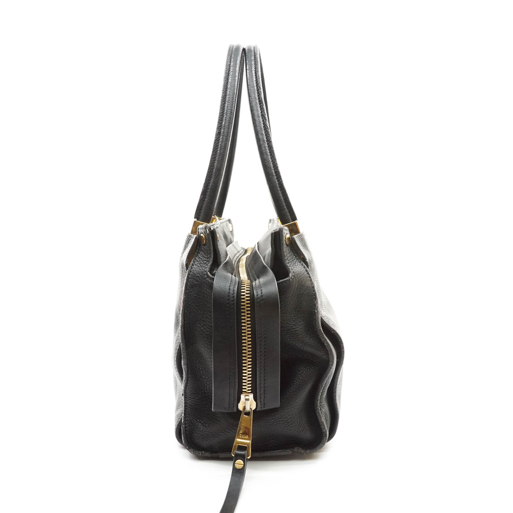 Chloe Hand Bag Leather Black
