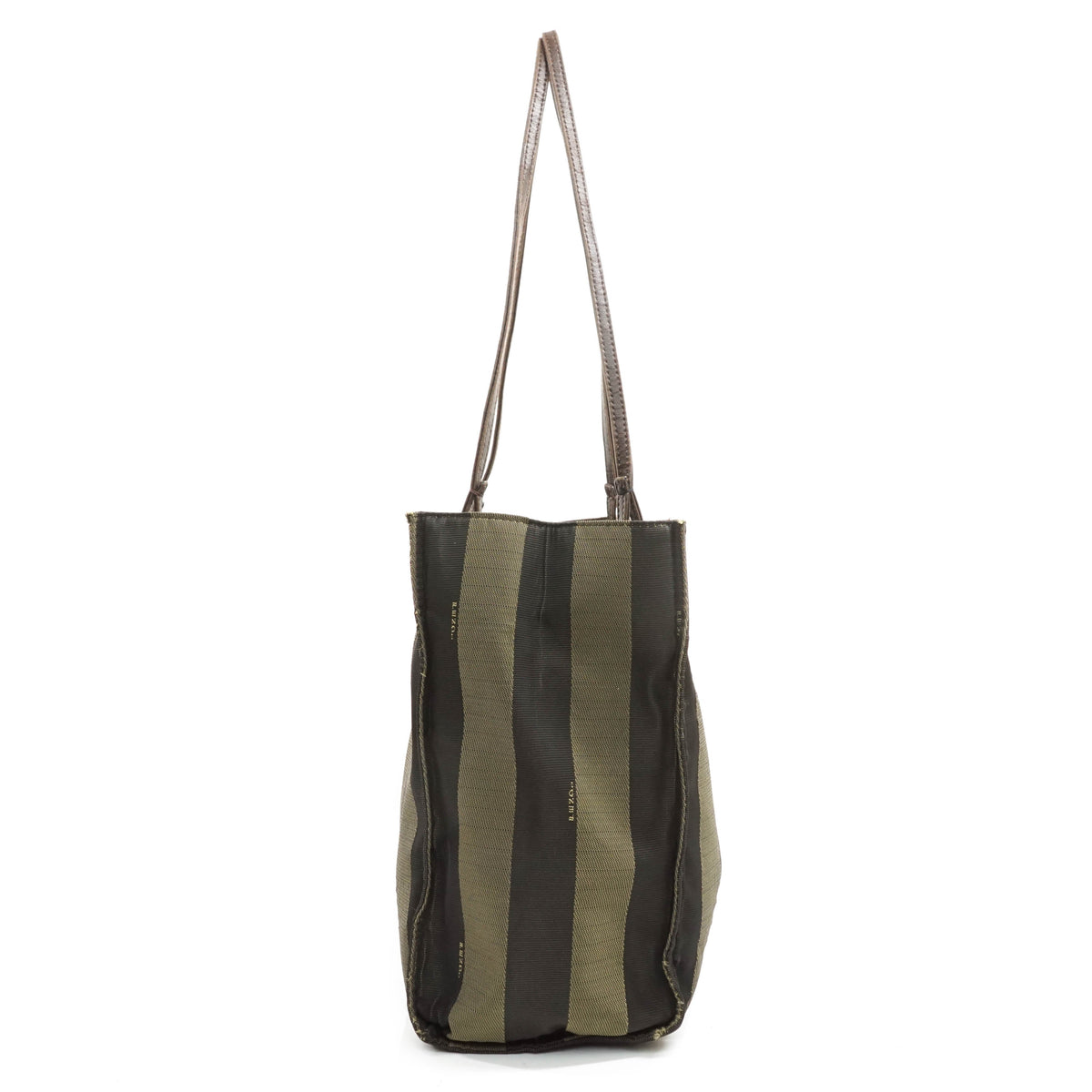 Fendi Tote Bag Black Coated Canvas