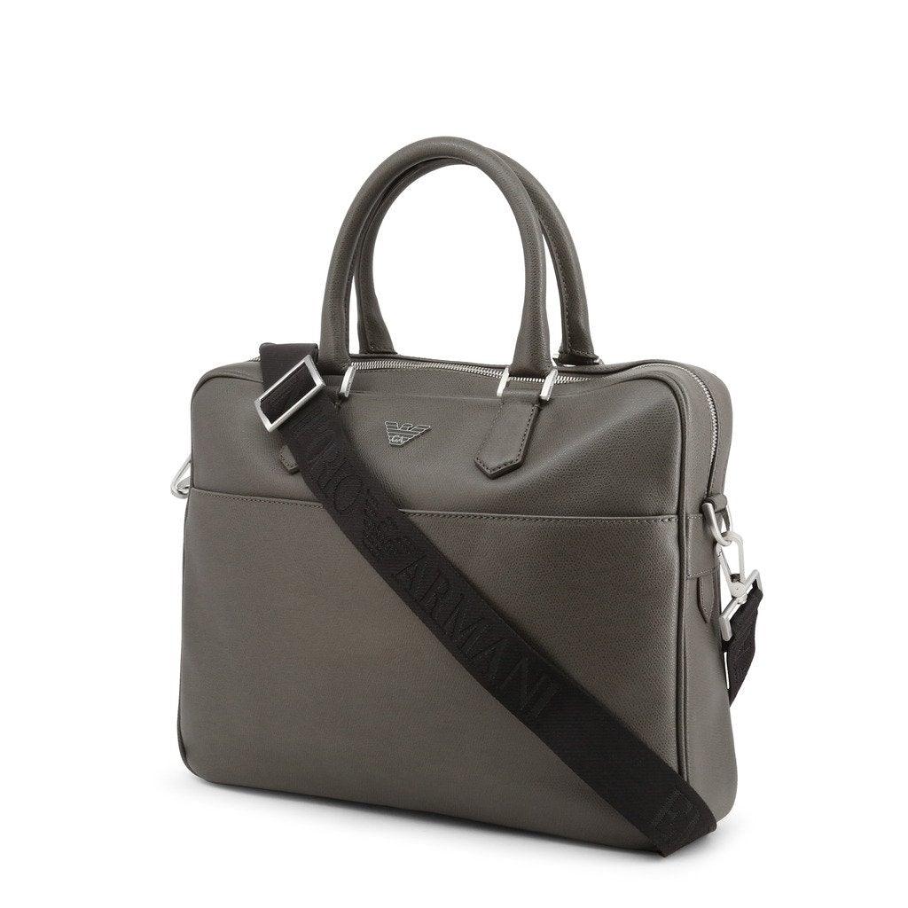 Grey Leather Satchel