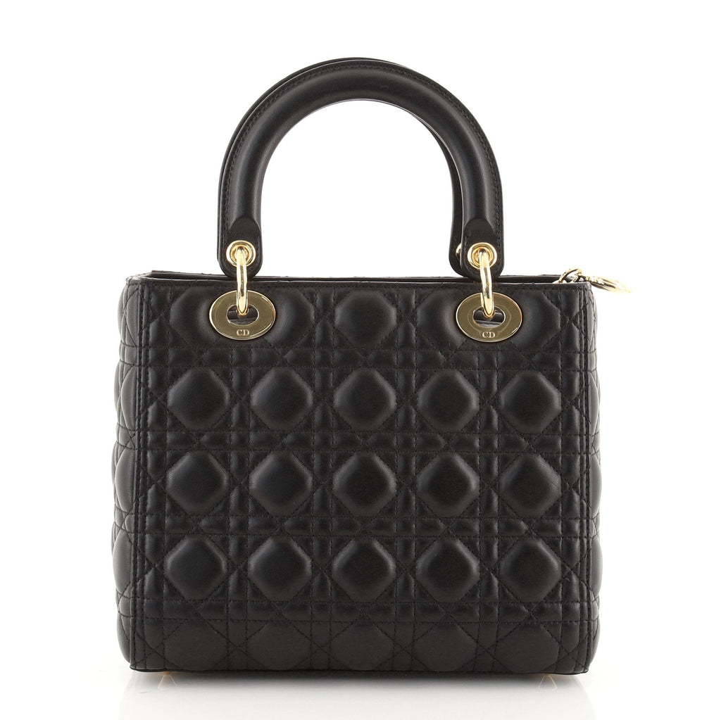 Lady Dior Bag Cannage Quilt Lambskin Medium