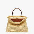 Fendi Medium Woven Straw Bag