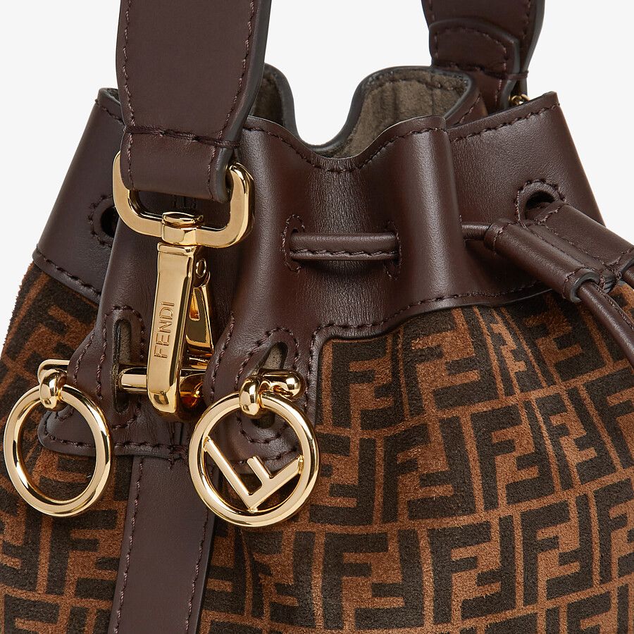 Fendi Leather Mini-bag With Ff Print