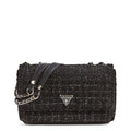 Cessily Tweed Crossbody Bag in Black