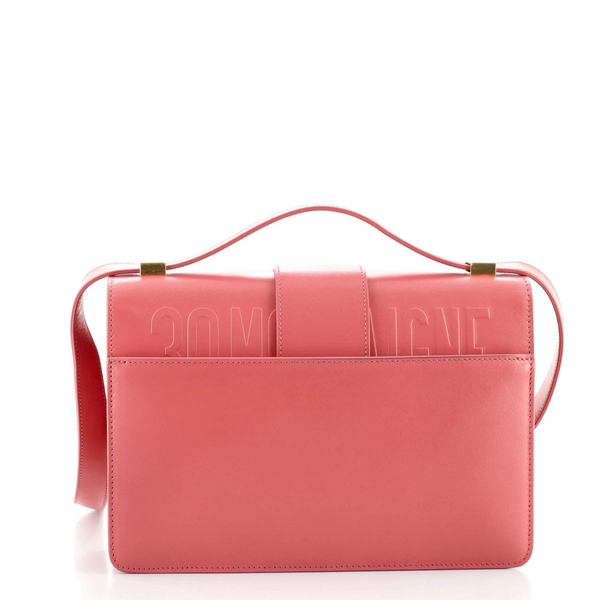 30 Montaigne Flap Bag Leather