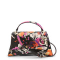 Dalma Logo Floral Charm Handbag