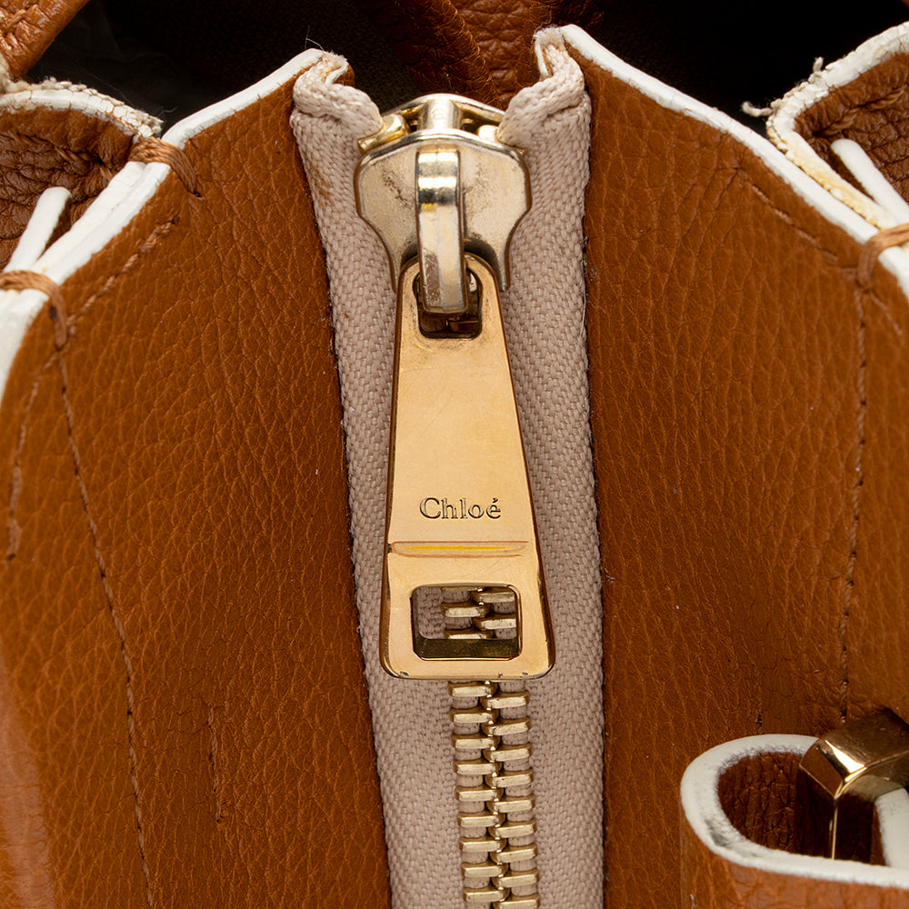 Chloe Calfskin Everston Medium Double Satchel (SHF-13921)