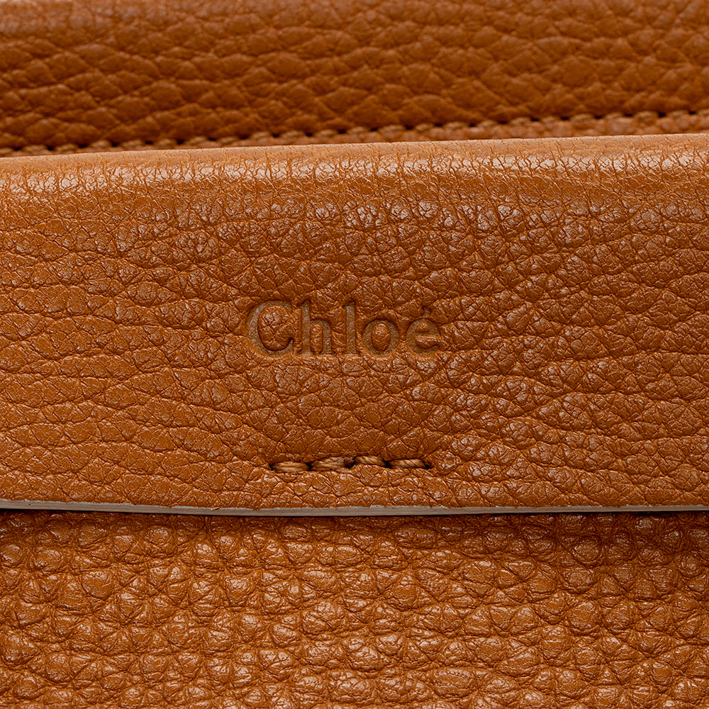 Chloe Calfskin Everston Medium Double Satchel (SHF-13921)