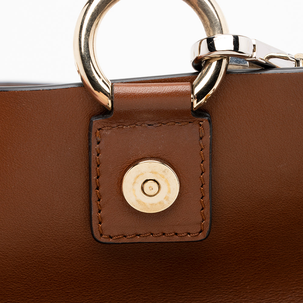 Chloe Calfskin Suede Faye Mini Shoulder Bag (SHF-16814)