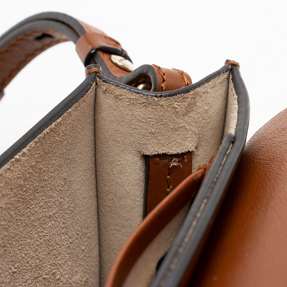 Chloe Calfskin Suede Faye Mini Shoulder Bag (SHF-16814)
