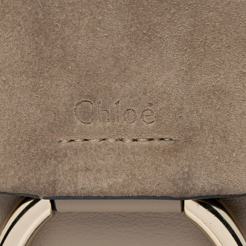 Chloe Calfskin Suede Small Faye Shoulder Bag (SHF-14628)