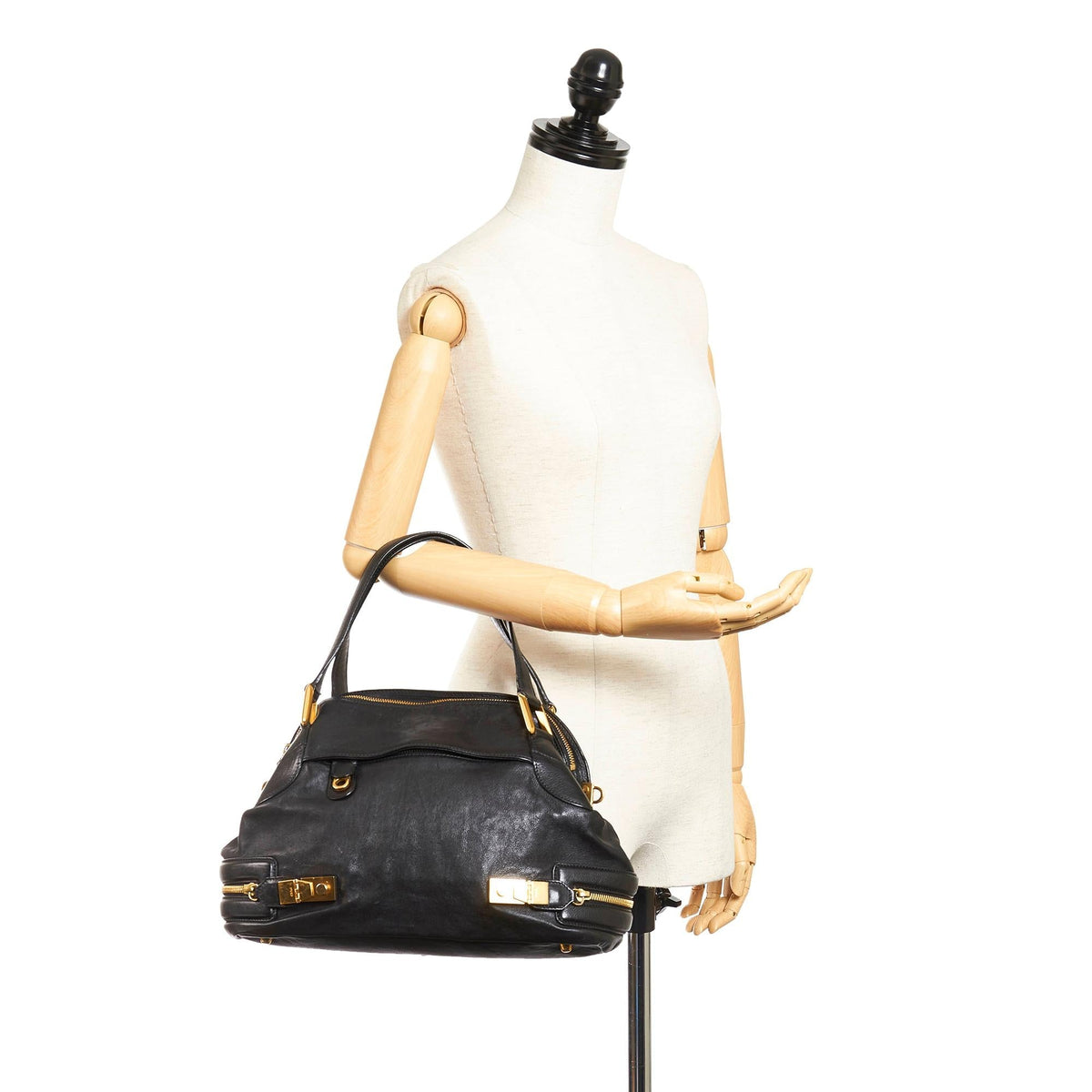Chloe Cary Leather Satchel (SHG-27766)